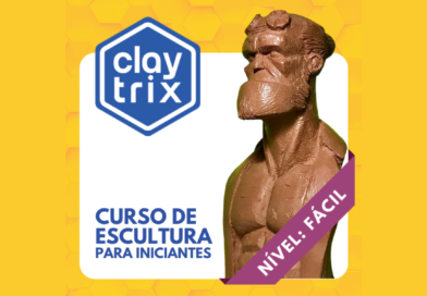 capa curso de escultura da claytrix