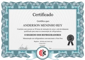 certificado de conclusão Refrimaq