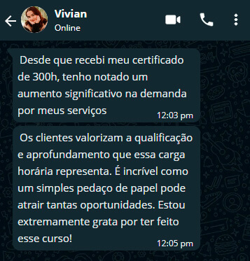 depoimento 08 curso de massoterapia com certificado abrath